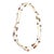 Vintage Rare Chanel Gripoix Purple, Pink, Amber Glass, Faux Pearl & Chain Strand Long Necklace For Sale