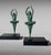 Metal Art Deco French Pair of Dancer Bookends in Spelter and Black Marquina Marble For Sale - Image 7 of 18
