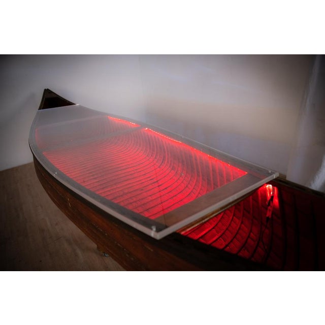 Wood Canadian Canoe Counter, 1950s For Sale - Image 7 of 14