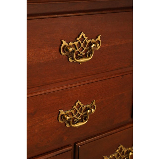 Cochran Mahogany Chippendale Style Cherry Dresser With Mirror For Sale - Image 10 of 18