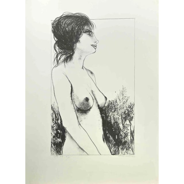 Carlo Marcantonio, Nude of Woman, Lithograph, 1970s For Sale