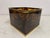 Brown Tortoiseshell Effect Acrylic Glass and Brass Planter, 1970s For Sale - Image 8 of 12