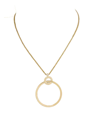Piaget Possession Diamond 18k Yellow Gold Circle Pendant Necklace