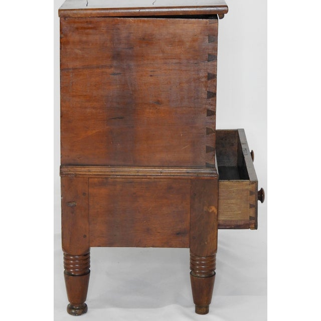19th Century Cherrywood Sugar Chest With One Drawer For Sale - Image 4 of 11