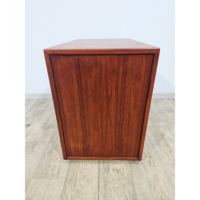 Brown Vintage Teak Container by Niels Jonsson for Hugo Troeds, 1960s For Sale - Image 8 of 16