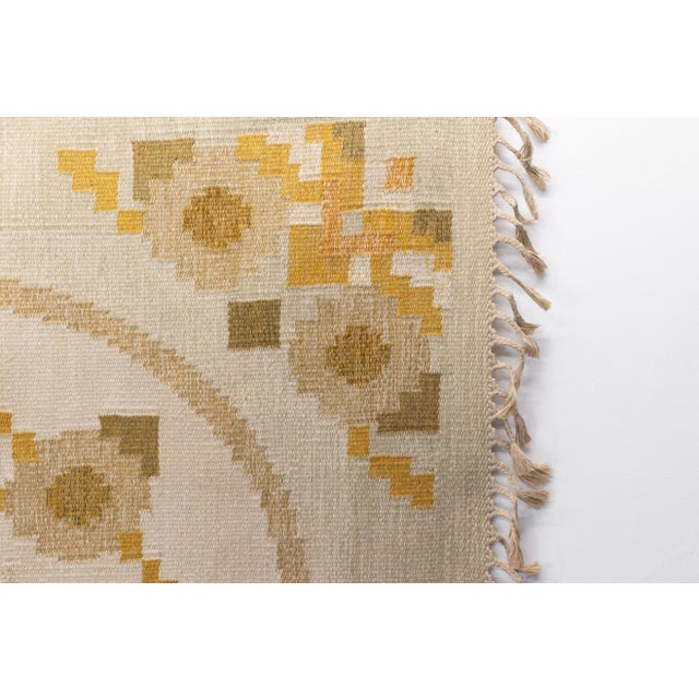 1960s Large Vintage Swedish Kilim, 1960 For Sale - Image 5 of 7