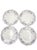 Morris & Co. Morris & Co Porcelain Dinner Plates With Blue Floral Border and Scalloped Edges - Set of 4 For Sale - Image 4 of 7