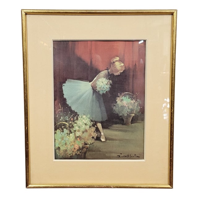 Juan Giralt Lerin, The Ballerina, Watercolor, Framed For Sale