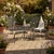 1990s Vintage 1990s Hi-Back Black Cast Iron Mesh Coil Sprung Rocking Arm Chairs - Set of 6 For Sale - Image 5 of 9