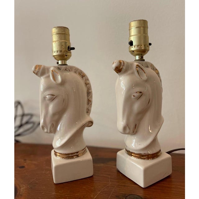 Mid-Century Modern 1970s Ceramic Table Lamps - a Pair For Sale - Image 3 of 4