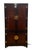 Late 20th Century Vintage Hickory White Furniture Chinoiserie Style Burl Wood & Lacquer Storage Cabinet / Armoire For Sale - Image 5 of 11
