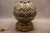 Electrified Kerosene Lamps in Glazed Earthenware with Gilt Bronze Mounts and Geometric Decor from Longwy, Late 19th Century, Set of 2 For Sale - Image 3 of 14