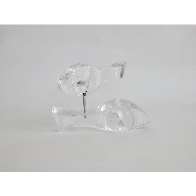 Plastic Desk Top Lucite Stylized Fish Sculpture For Sale - Image 7 of 11