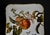 Limoges, France Antique Limoges France GDM Porcelain Square Dish Plate Putto Cherub Peach Fruit For Sale - Image 4 of 13