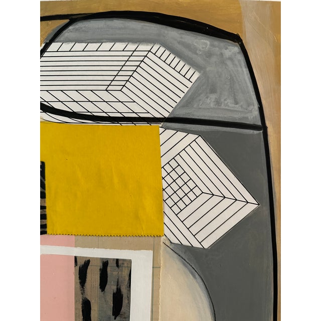 Framed Original Contemporary Abstract Mixed Media Art by Michael Sanchez For Sale - Image 4 of 7