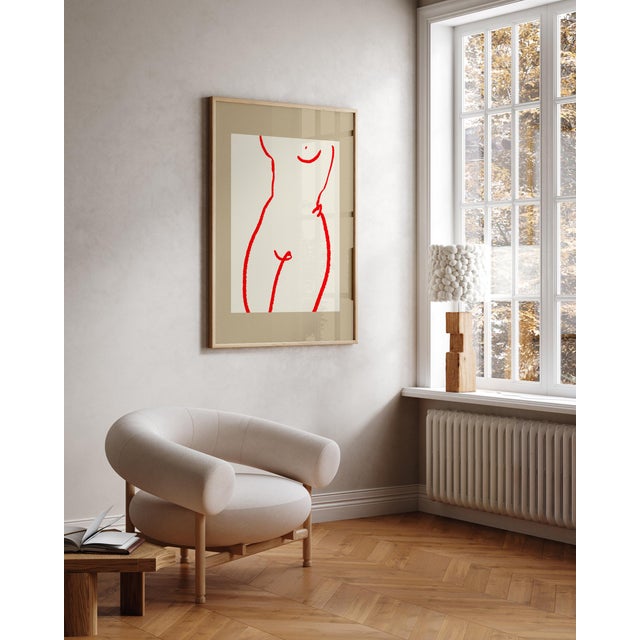 2020s Contemporary Female Drawing Giclee Print For Sale - Image 5 of 5