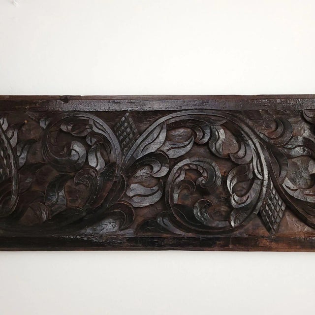 Mid 18th Century Spanish Carved Baroque Oak Panel, Circa 1750 For Sale - Image 5 of 8