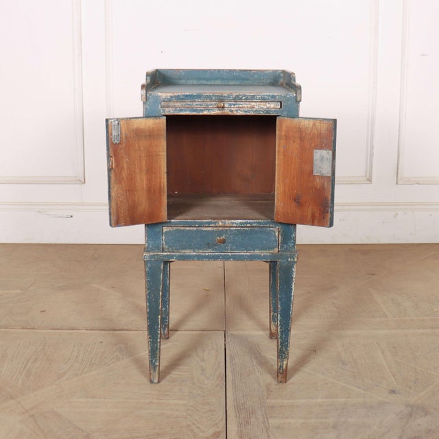 Swedish Painted Bedside Cabinet, 1890s For Sale - Image 5 of 6