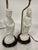 White Pair of Asian Style Vintage Blank De Chine Porcelain Figural Lamps For Sale - Image 8 of 12