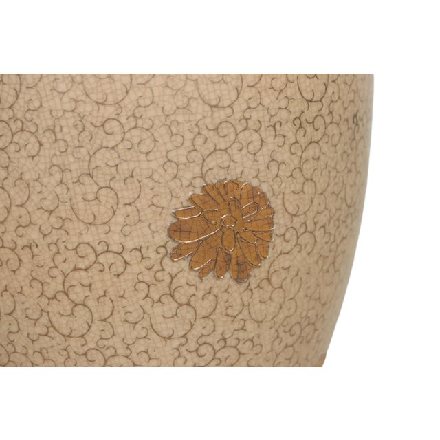 Late 20th Century Floral Ceramic Table Lamp For Sale - Image 5 of 7