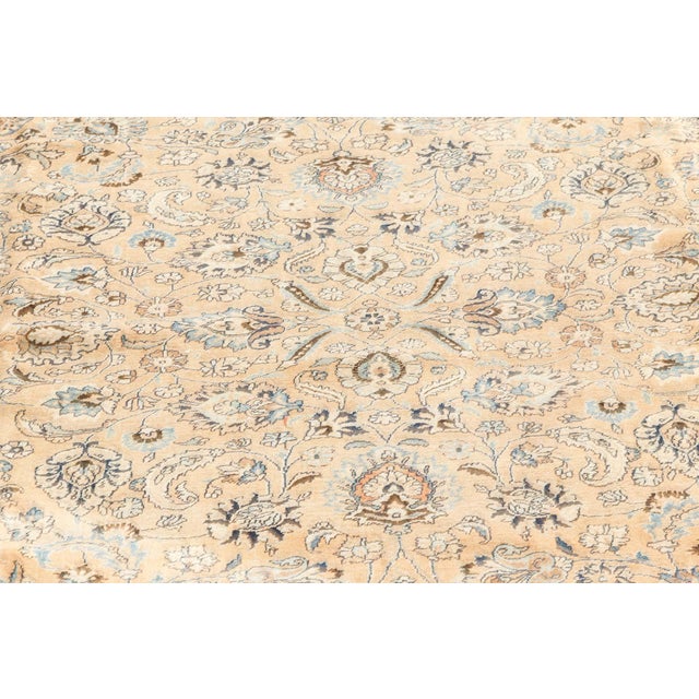 Antique Persian Meshad Botanic Handmade Wool Carpet For Sale - Image 10 of 11