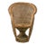 Vintage Japanese Hand-Woven Bamboo Peacock Chair Stand - Wabi Sabi Rattan Display Riser For Sale