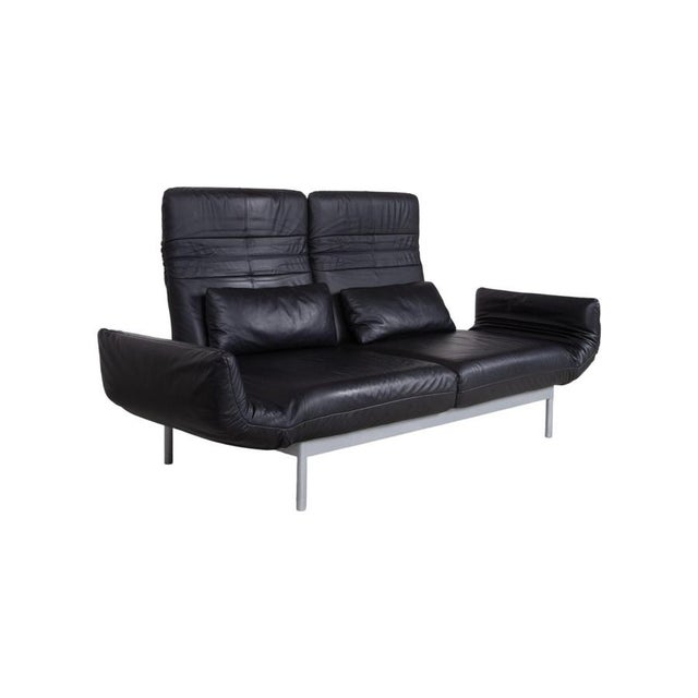 Leather Plura Two-Seater Sofa witn Manual Function from Rolf Benz For Sale - Image 4 of 15