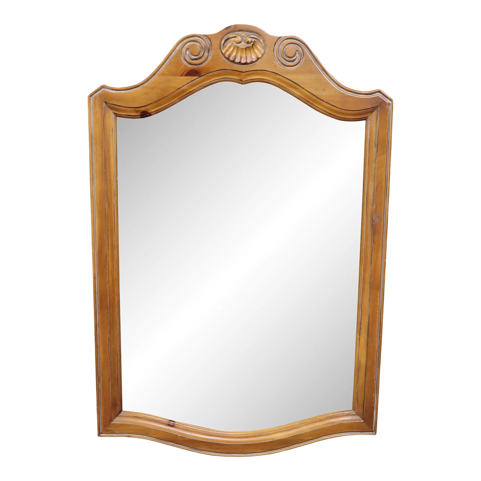 Ethan Allen Beveled Cherry Mirror Chairish