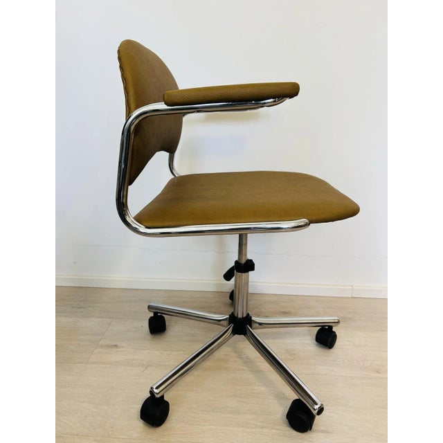 Vintage Mustard Kovona Office Chair, 1970s For Sale - Image 4 of 10
