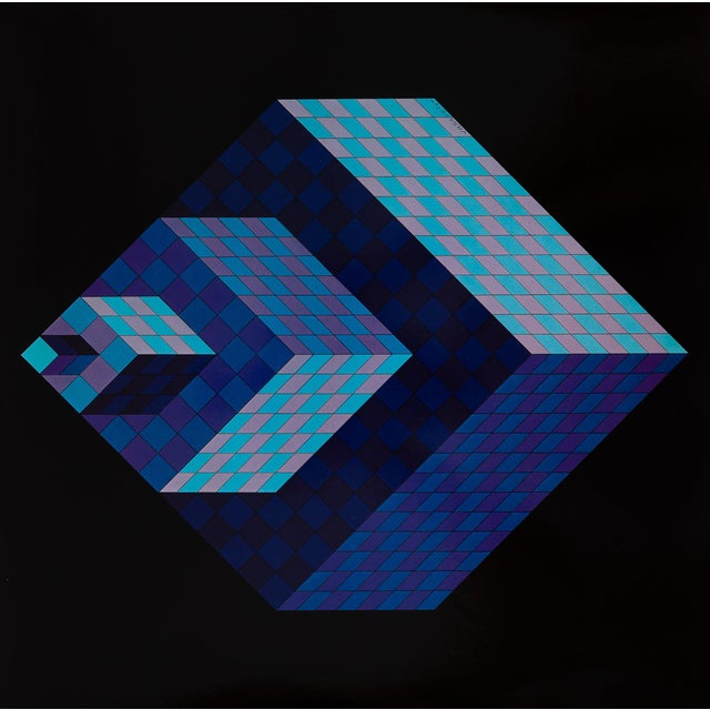 Victor Vasarely, AXO NEW YORK, Etching For Sale
