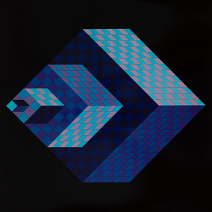 Victor Vasarely, AXO NEW YORK, Etching