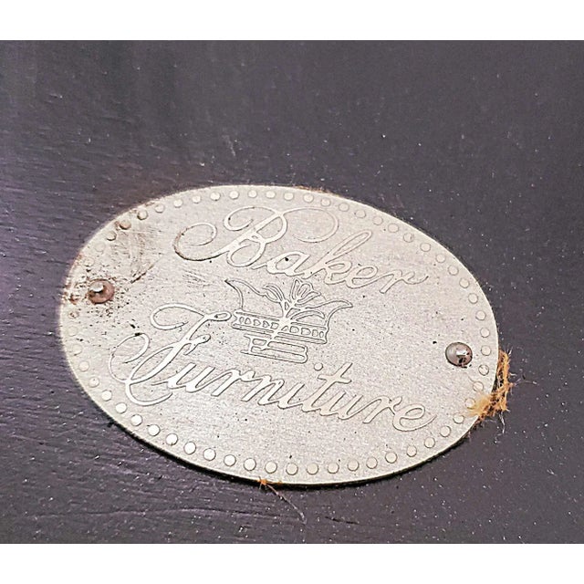 Black 1960s Vintage Baker Side Table For Sale - Image 8 of 9