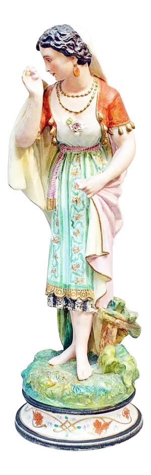 Early 20th Century Bisque-Porcelain Gypsy-Girl Figurine