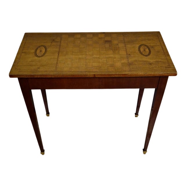 Louis XVI Game Table with Marquetry Top For Sale