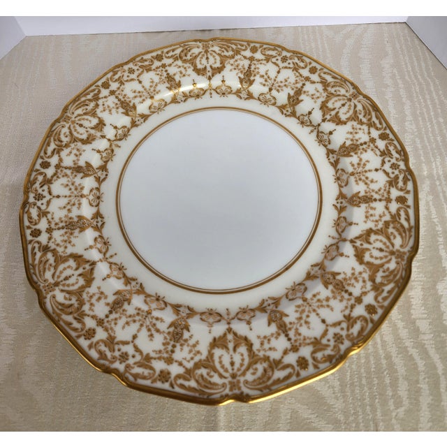 Antique Gilded Age Wm. Guerin Limoges Gold Encrusted Dinner Plates - Set of 11 For Sale In New York - Image 6 of 18