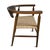Outdoor Indoor U-Back Woven Seat Mid-Century Coastal Dining Chair For Sale - Image 11 of 14
