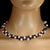 2020s Ajd 18 Inch Tear Drop White Pearls and Tear Drop Amethyst Necklace For Sale - Image 5 of 6