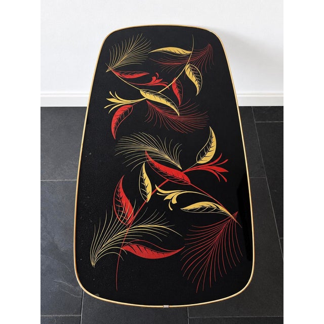 Vintage Rectangular Formica Coffee Table with Botanical Motif, 1950s For Sale - Image 11 of 18