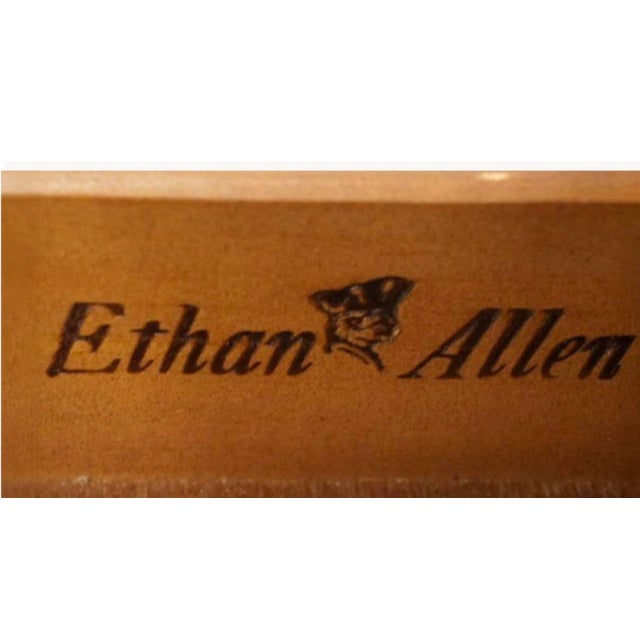 Brown 1980s Ethan Allen Antiqued Pine Old Tavern Accent Storage Bookcase End Table For Sale - Image 8 of 9