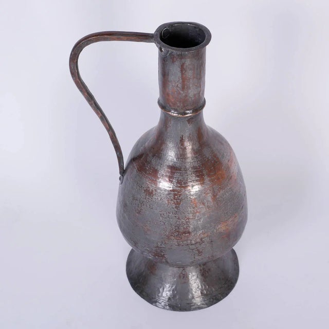 Antique Handcrafted Water Pitchers - A Pair For Sale - Image 4 of 9