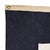 This vintage signal flag has been modified to a different size and shape. Made from a cotton cloth in navy blue and off...