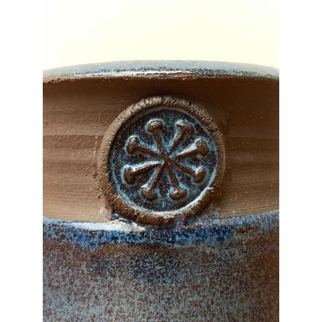 Mid-Century Scandinavian Studio Pottery Vase with Seal Ornament, 1960s For Sale - Image 9 of 18