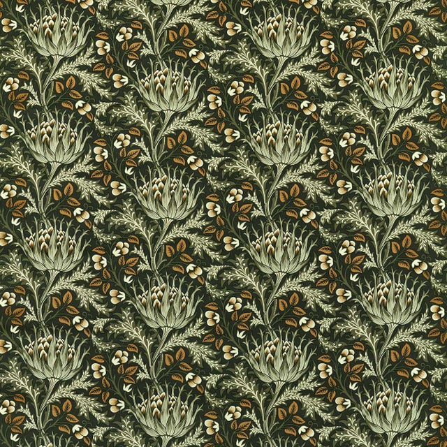 Morris & Co Artichoke Velvet Fabric in Tump For Sale