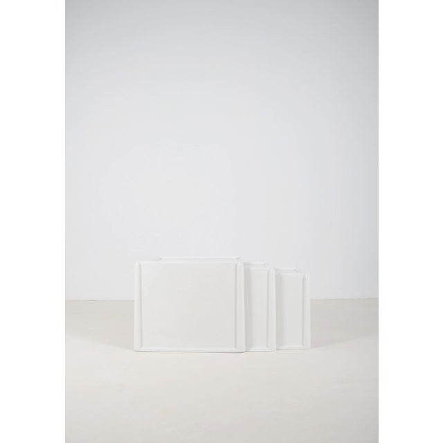 Nesting Tables by Peter Ghyczy for Horn Collection, 1970s, Set of 3 For Sale - Image 7 of 11