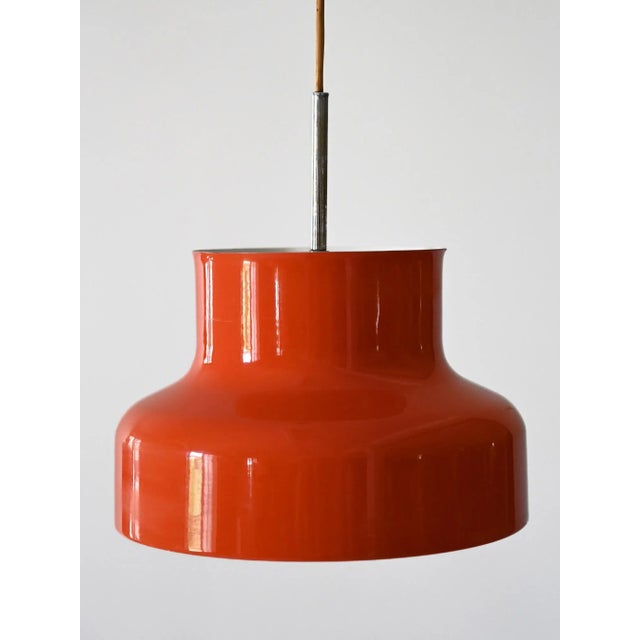 Orange Bumling Lamp from Ateljé Lyktan, 1960s For Sale - Image 4 of 10