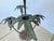 Pair Patinated Tole Metal Palm Tree 5 Arm Candlestick Holders For Sale - Image 12 of 15