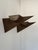 Brown Vintage Metal Wall Sconces with Rust-Like Patina, France, 1970, Set of 2 For Sale - Image 8 of 8