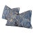 Brunschwig & Fils Blue Palmar Lumbar Pillows For Sale