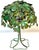 Metal 1960s Italian Polychromed Tole Grapevine Topiary Table Lamp For Sale - Image 7 of 11