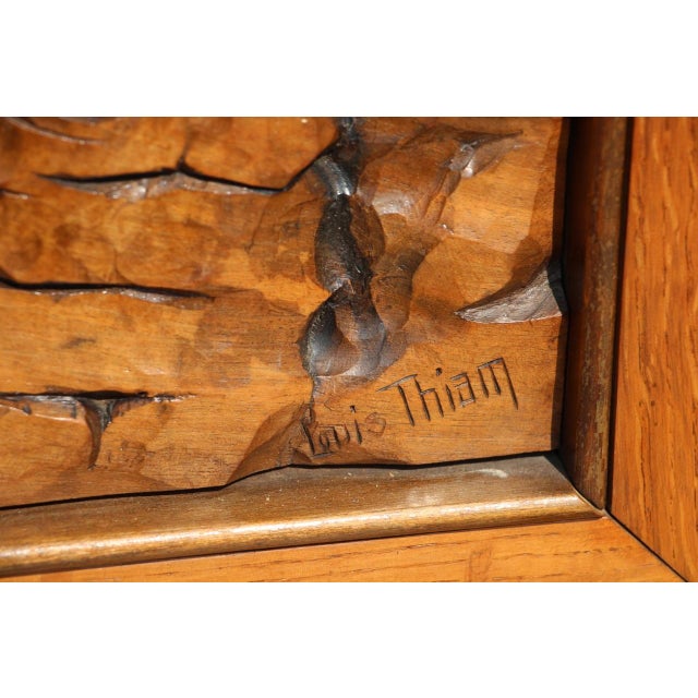 1950s Large Marquetry the Rope from Louis Thiam, 1950s For Sale - Image 5 of 9